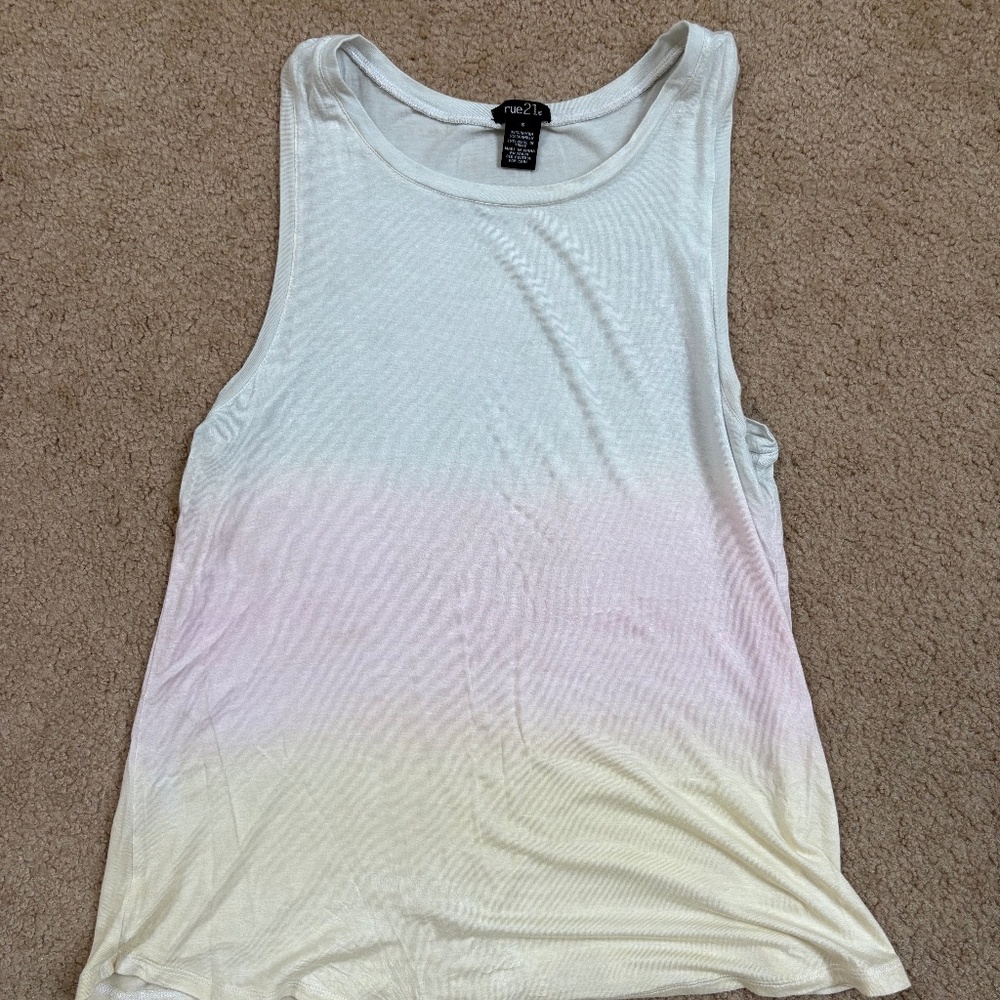 Ombré pastel tank